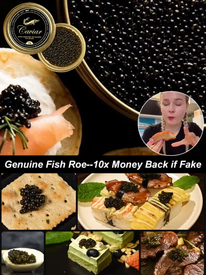 Russian imported sturgeon black caviar