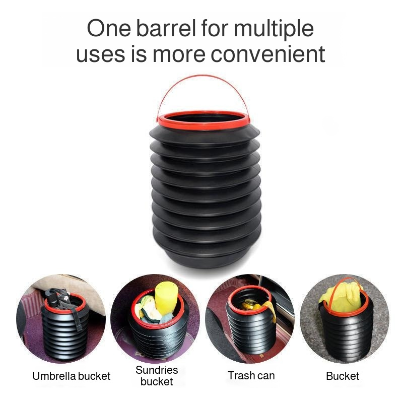 Car folding trash can