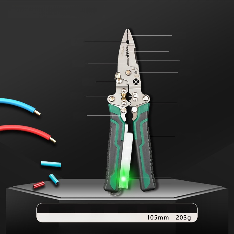 【One Tool for Ten Tasks】Multifunctional Needle-Nose Electrical Stripping Pliers, 👨‍🔧trusted by power engineering companies!