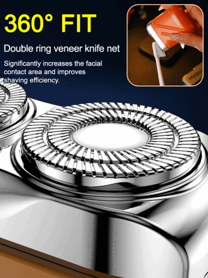 Still using that old razor? Stop the irritation. 🛑 Meet the German-Engineered Mini Shaver. 9000 RPM of pure power that cuts through tough, wire-thick beards like butter.