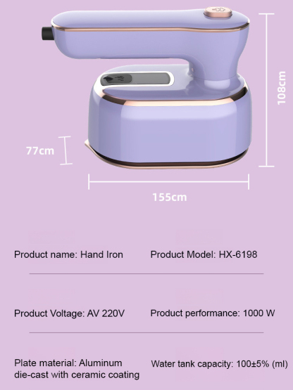 Portable High-Power Handheld Garment Steamer for Home Use