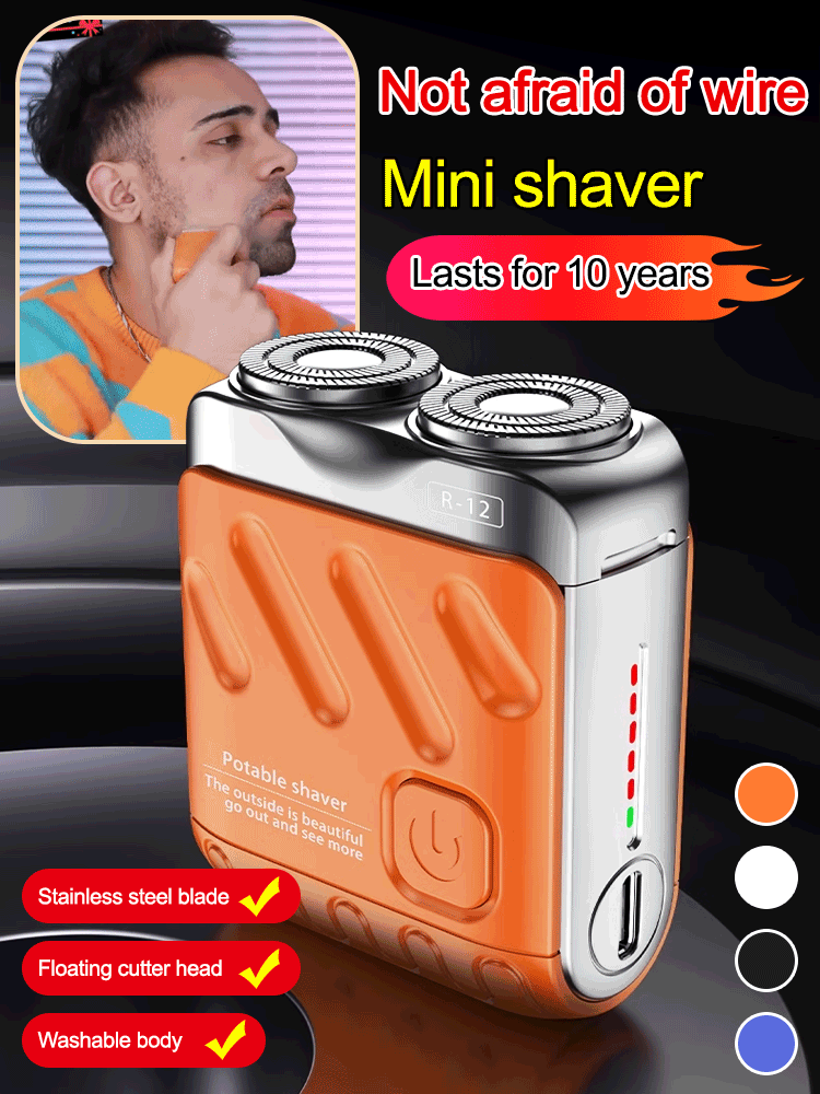 Still using that old razor? Stop the irritation. 🛑 Meet the German-Engineered Mini Shaver. 9000 RPM of pure power that cuts through tough, wire-thick beards like butter.
