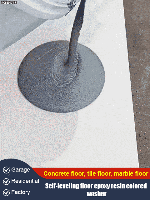Upgrade epoxy coloured sand floor paint.🎨 With just one bucket, you can effortlessly transform up to 60 square meters of flooring.