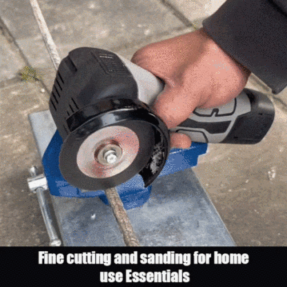 German multifunctional angle grinder. Easily cuts, grinds, removes rust, and polishes. Small as it is, it's incredibly powerful.