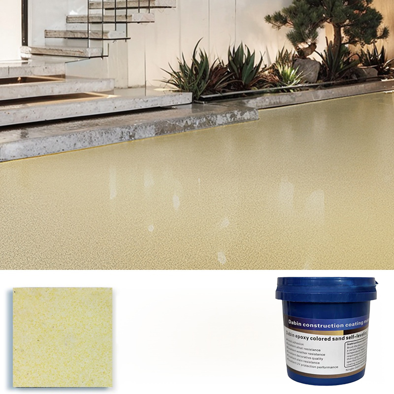 Upgrade epoxy coloured sand floor paint.🎨 With just one bucket, you can effortlessly transform up to 60 square meters of flooring.