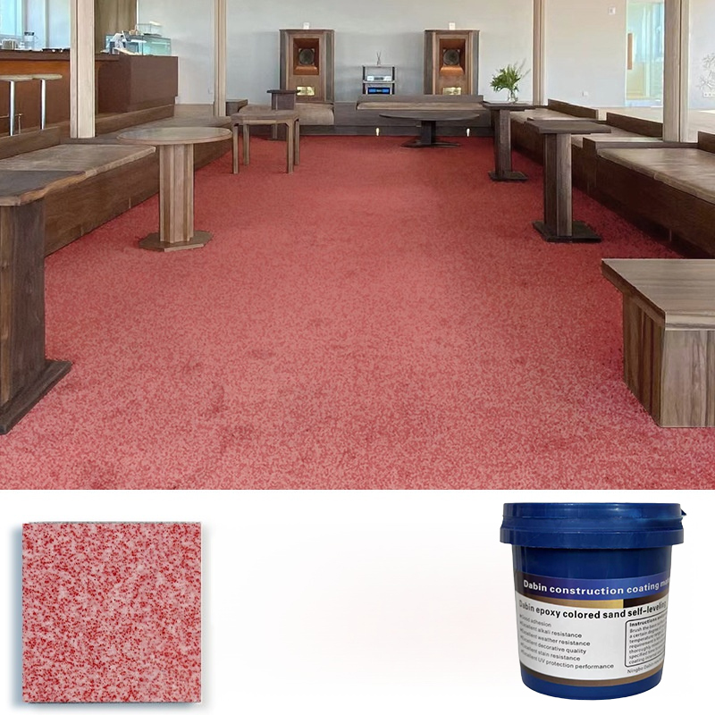 Upgrade epoxy coloured sand floor paint.🎨 With just one bucket, you can effortlessly transform up to 60 square meters of flooring.