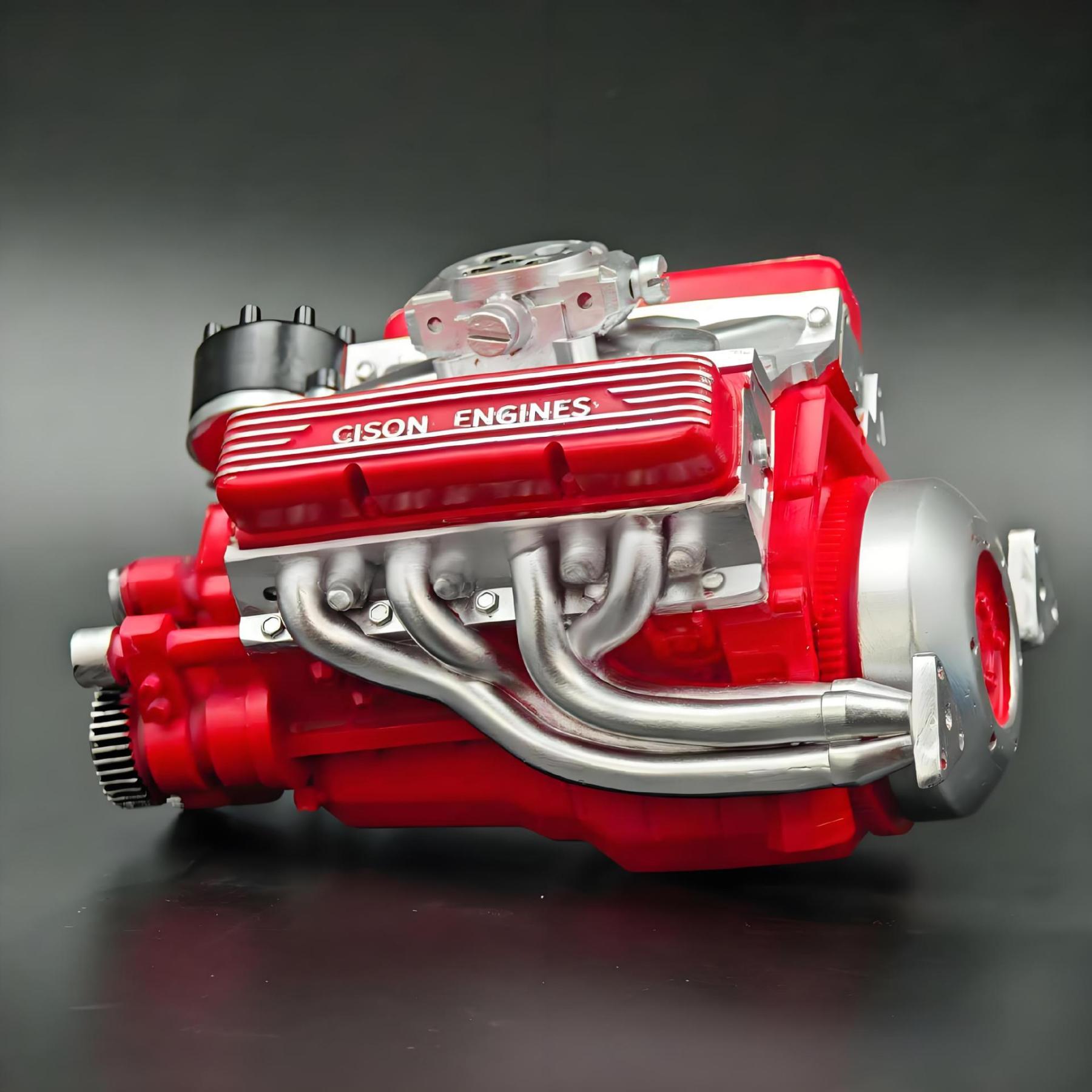 New V8 engine model  🏎️ Every engineer's dream. 1:16 scale, water-cooled, and with the incredible sound of a V8.