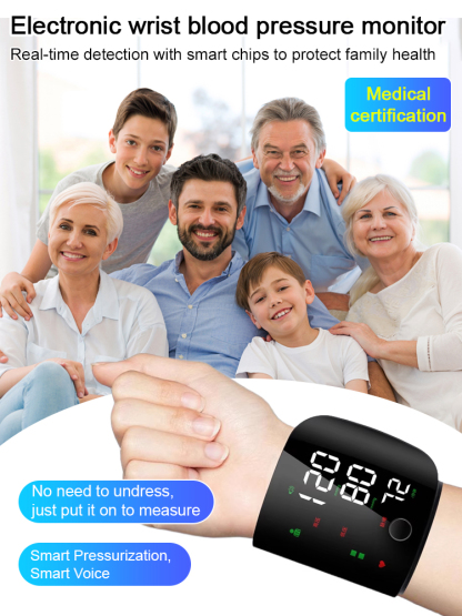 Skip the Clinic – Accurate BP Tracking at Home! 🩺 Stop the stress of doctor visits! Did you know "White Coat Hypertension" can spike your readings? Get clinical-grade accuracy on your own terms with our Smart Wrist Monitor.