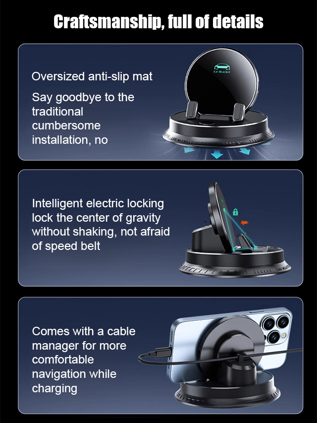 14-day free trial【AI intelligent sensing】Multi-function mobile phone holder. 🌟100% stability even on bumpy roads with sudden stops!