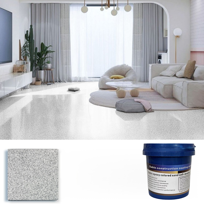 Upgrade epoxy coloured sand floor paint.🎨 With just one bucket, you can effortlessly transform up to 60 square meters of flooring.