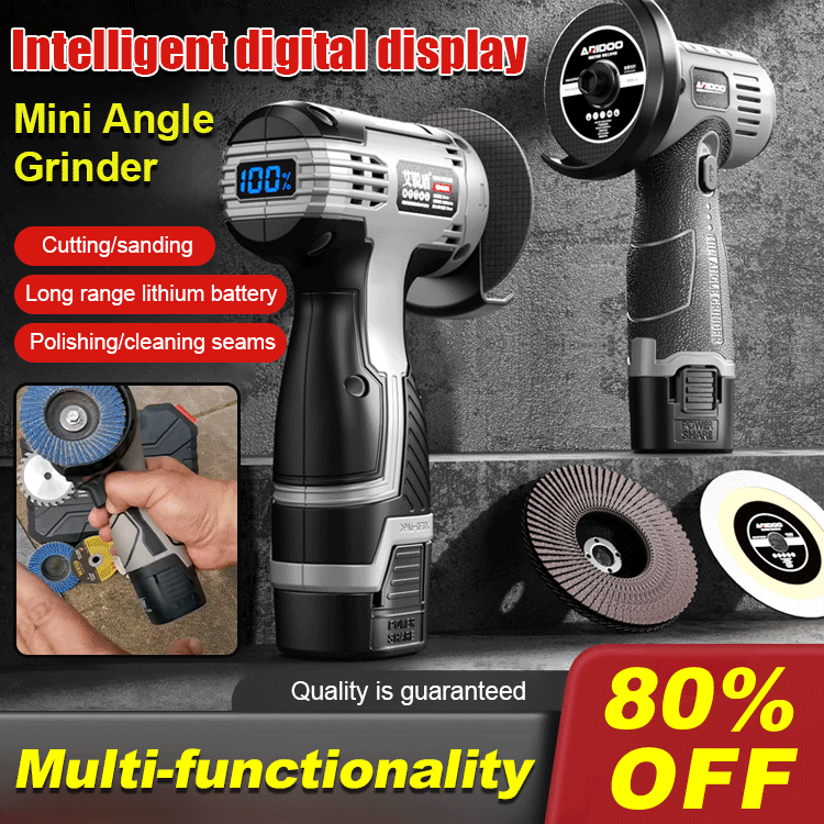 German multifunctional angle grinder. Easily cuts, grinds, removes rust, and polishes. Small as it is, it's incredibly powerful.