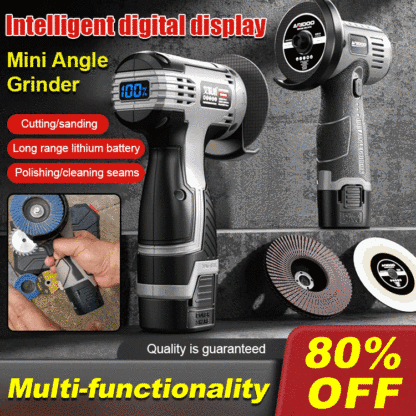 German multifunctional angle grinder. Easily cuts, grinds, removes rust, and polishes. Small as it is, it's incredibly powerful.