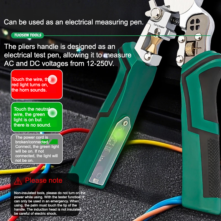 【One Tool for Ten Tasks】Multifunctional Needle-Nose Electrical Stripping Pliers, 👨‍🔧trusted by power engineering companies!