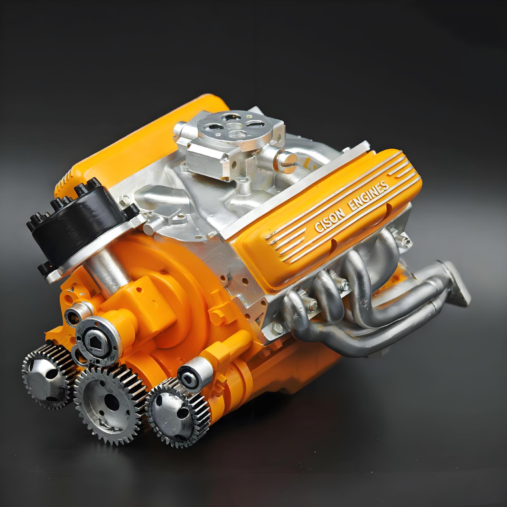 New V8 engine model  🏎️ Every engineer's dream. 1:16 scale, water-cooled, and with the incredible sound of a V8.
