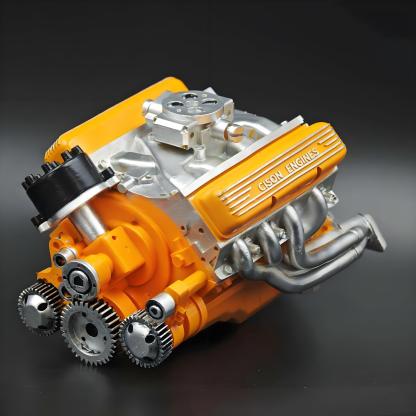 New V8 engine model  🏎️ Every engineer's dream. 1:16 scale, water-cooled, and with the incredible sound of a V8.