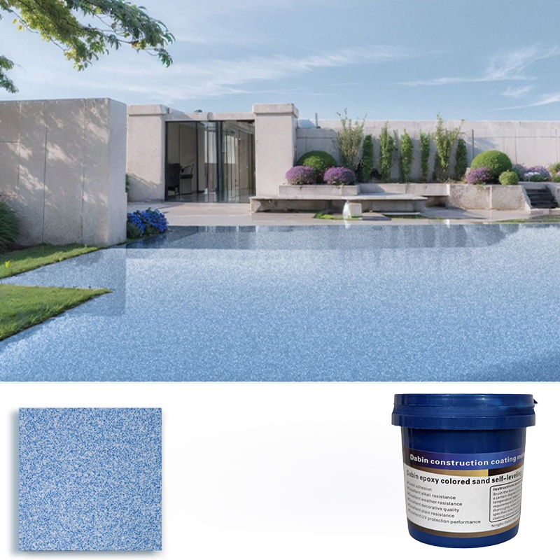 Upgrade epoxy coloured sand floor paint.🎨 With just one bucket, you can effortlessly transform up to 60 square meters of flooring.