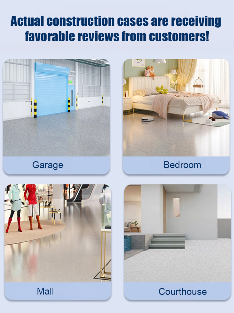 Upgrade epoxy coloured sand floor paint.🎨 With just one bucket, you can effortlessly transform up to 60 square meters of flooring.