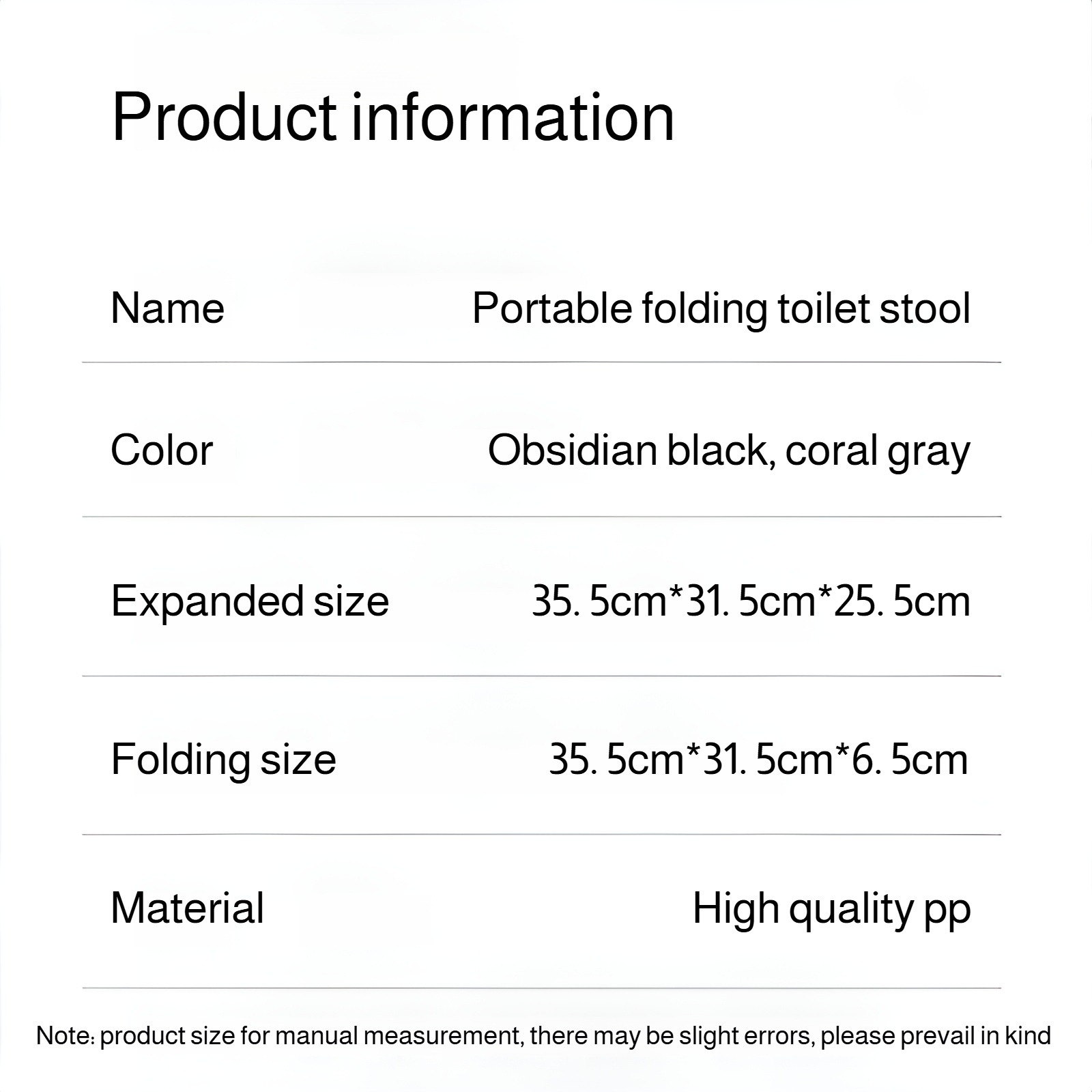 Car folding emergency toilet