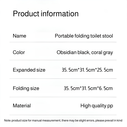 Car folding emergency toilet