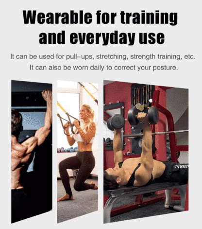 Shoulder Training Strap for Fitness Workouts. It has strong support, is lightweight and easy to put on and take off.