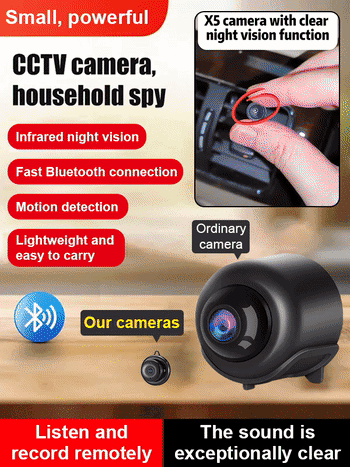 [Upgraded ultra-invisible] No-plug camera