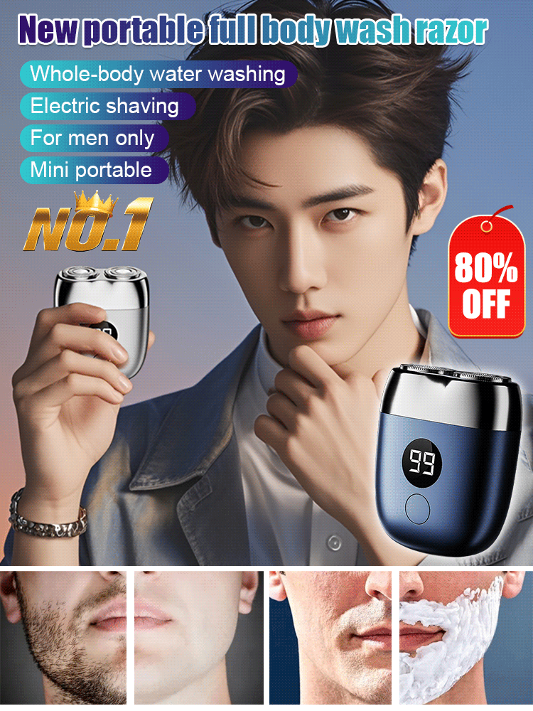 New portable full body wash shaver