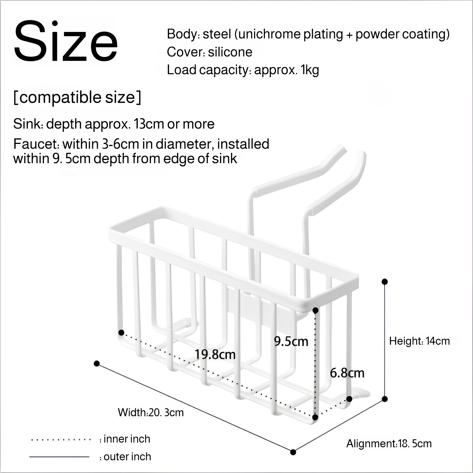 Sink storage and drainage rack