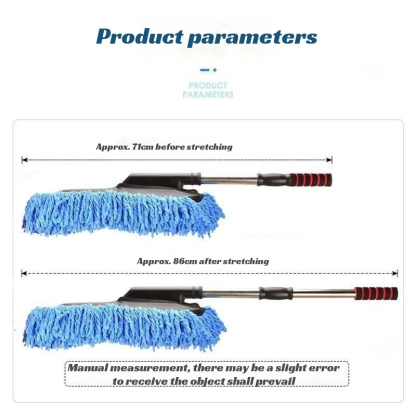 Scalable dust removal car wash mop