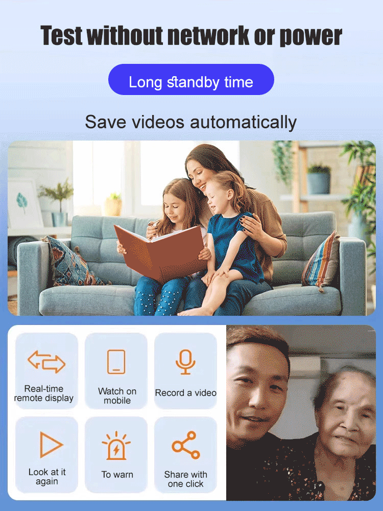 【Free Trial】Smart Remote Mini Surveillance Camera🔥10x zoom. Real-time monitoring via mobile phone, WiFi remote camera gives you peace of mind
