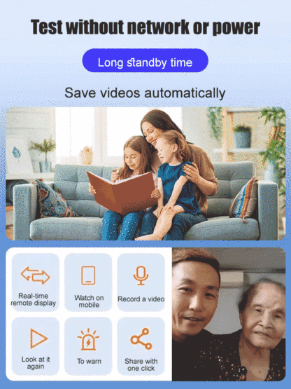 【Free Trial】Smart Remote Mini Surveillance Camera🔥10x zoom. Real-time monitoring via mobile phone, WiFi remote camera gives you peace of mind