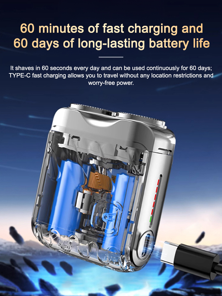 Still using that old razor? Stop the irritation. 🛑 Meet the German-Engineered Mini Shaver. 9000 RPM of pure power that cuts through tough, wire-thick beards like butter.