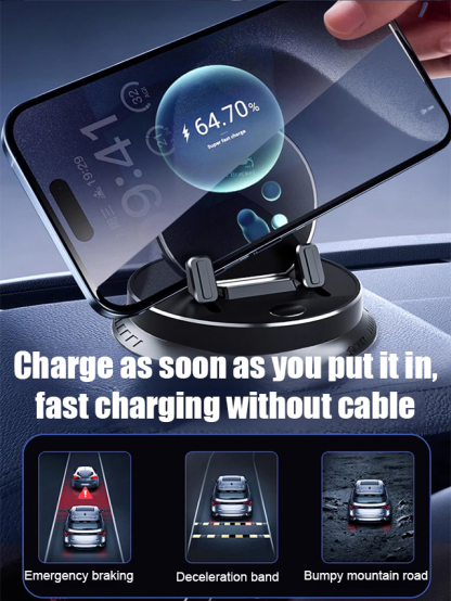 14-day free trial【AI intelligent sensing】Multi-function mobile phone holder. 🌟100% stability even on bumpy roads with sudden stops!