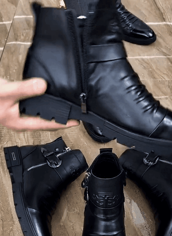 👞Men's vintage-style Martin boots 👉 Enhance your gentlemanly appearance.