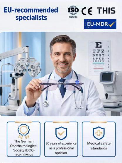 Stop Switching Glasses! See Clear Near & Far. 【Vision Returns to 20 Years Old】Smart Zoom Comfort Reading Glasses