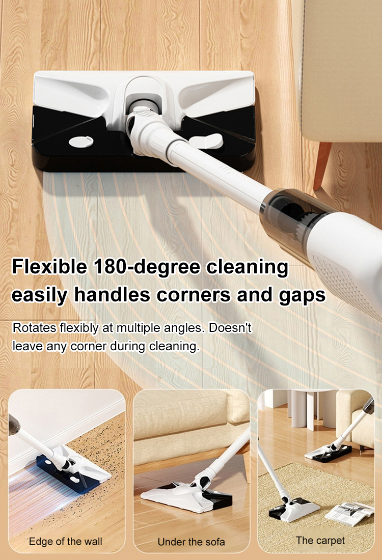 【Free trial】The latest wireless vacuum cleaner and mop, powerful cleaning without dead corners