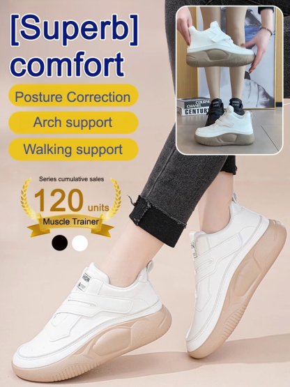 Recommended by renowned orthopedic surgeons: Velcro-fastened, high-top shoes with a thick sole🥰