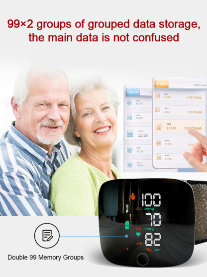 🏥Fully automatic wrist-type electronic blood pressure monitor, accurate monitoring, and reliable protection.