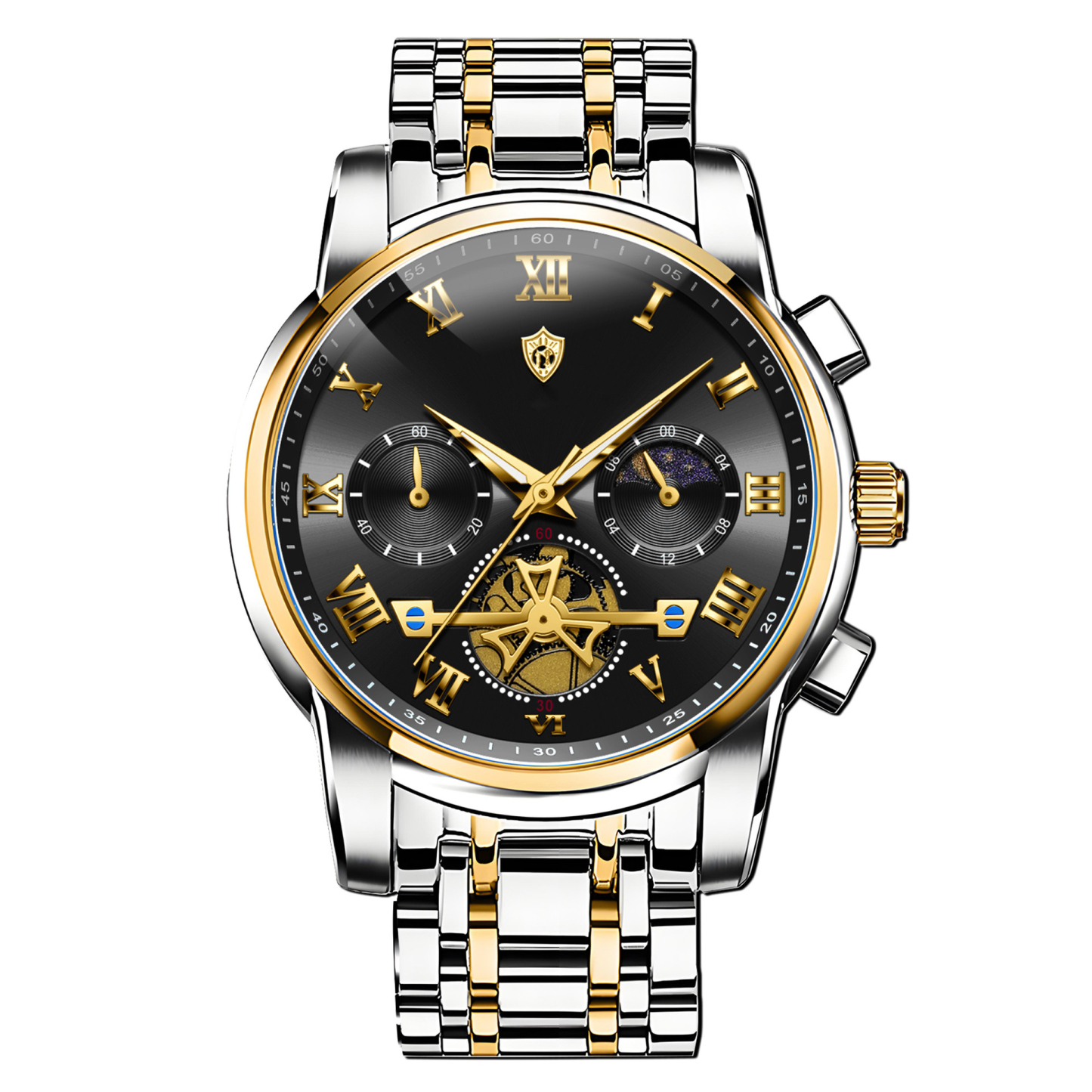 100-meter deep waterproof🌊, perfect for swimming and diving with no worries. Crafted with aerospace-grade stainless steel body🪙 and sapphire crystal watch lens💎, it features outstanding wear & scratch resistance, staying brand new for a decade.