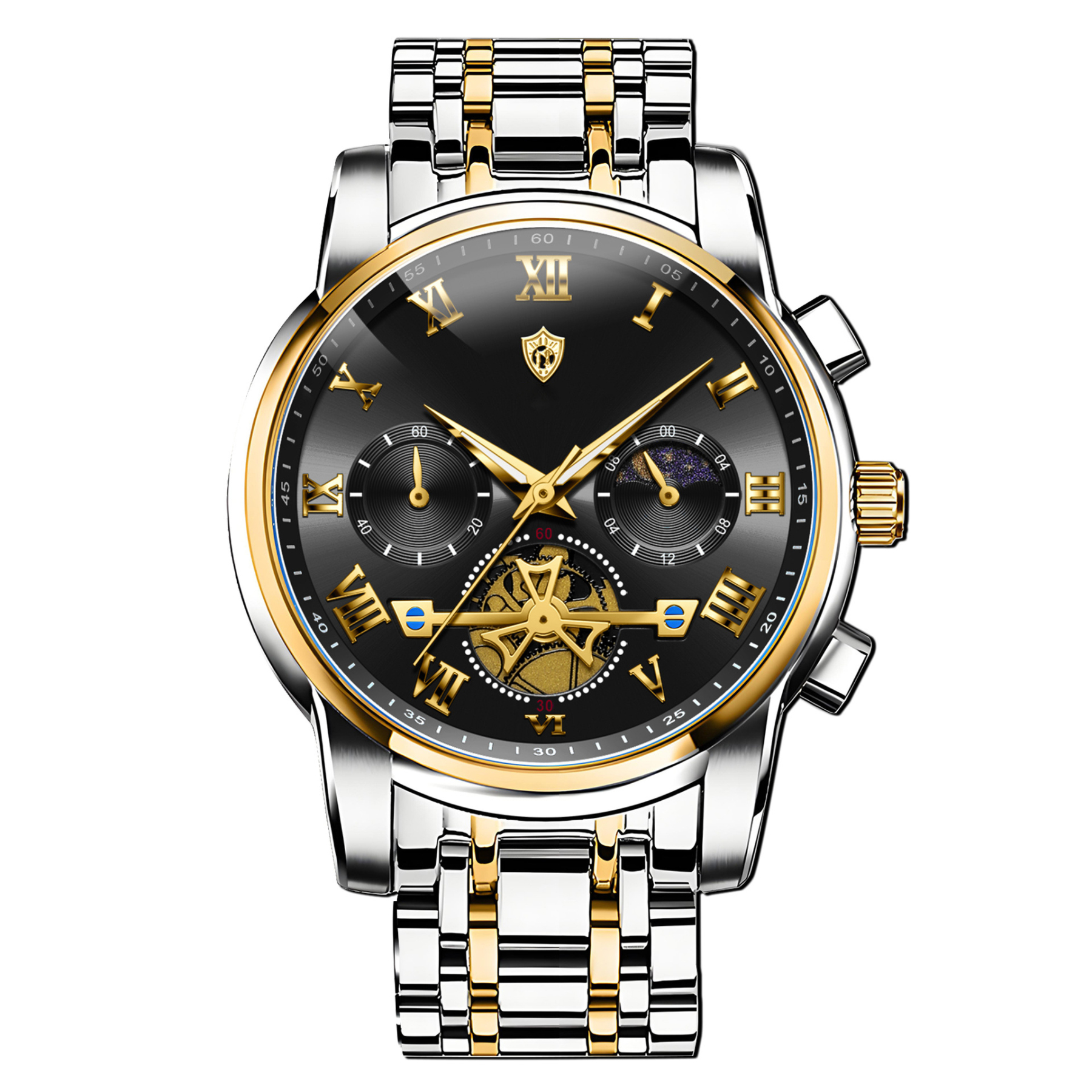 100-meter deep waterproof🌊, perfect for swimming and diving with no worries. Crafted with aerospace-grade stainless steel body🪙 and sapphire crystal watch lens💎, it features outstanding wear & scratch resistance, staying brand new for a decade.