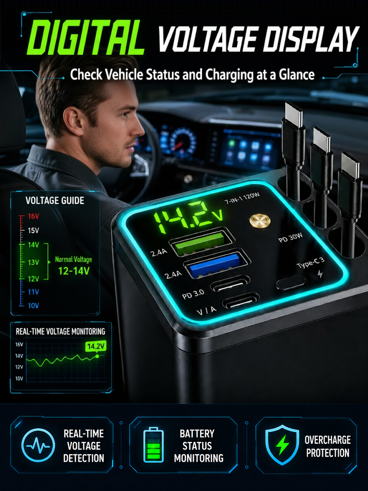 🚗 Stop driving in boring cars! 🔌⚡ One plug gets 120W charging and a million-dollar starry roof ✨