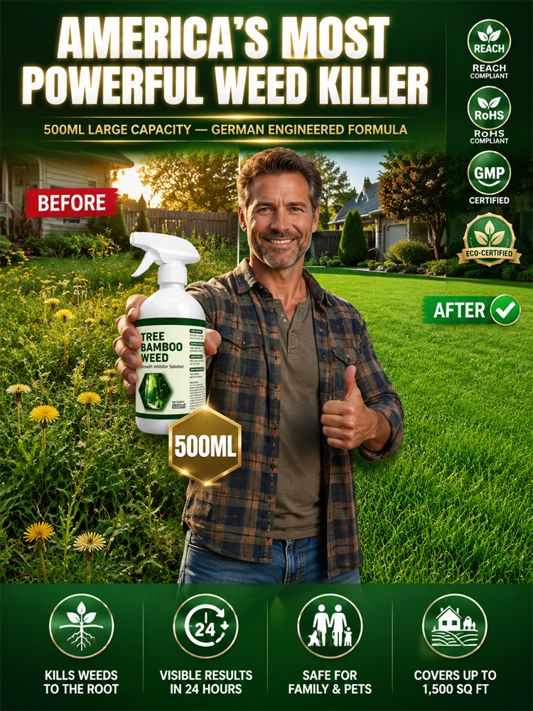 🌿Smart Selective Weed Killer, eliminates weeds down to the roots within hours with visible results in 24 hours⏱️