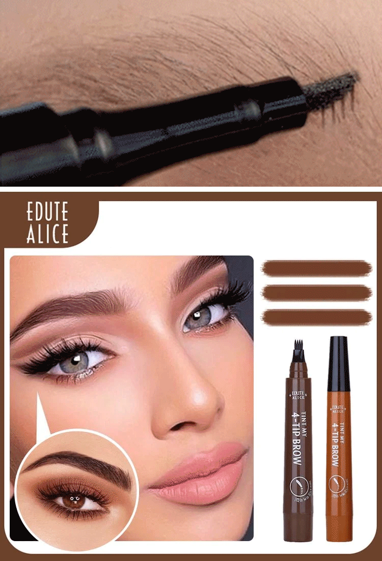 Recommended by beauty bloggers, the four-pronged bionic eyebrow pencil is easy to use and super natural