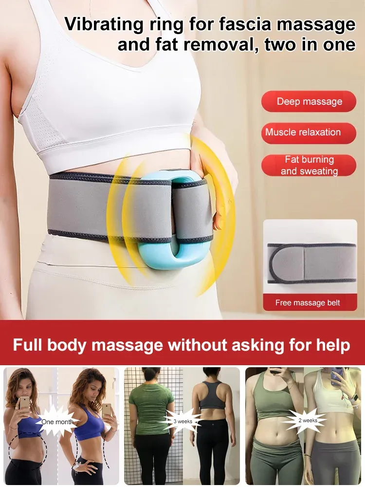 【Abdominal massage vibrator😍】Tighten your abdomen for a tighter💪more toned look🙆