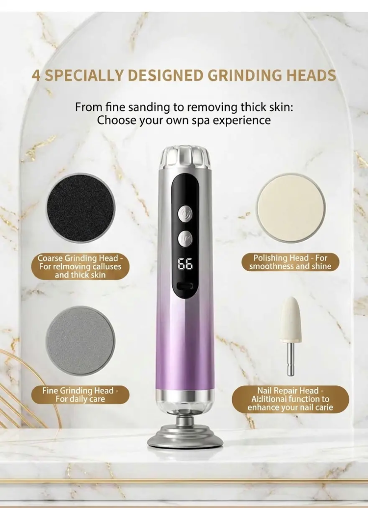 Electric Foot File - Instantly Removes Calluses & Dead Skin