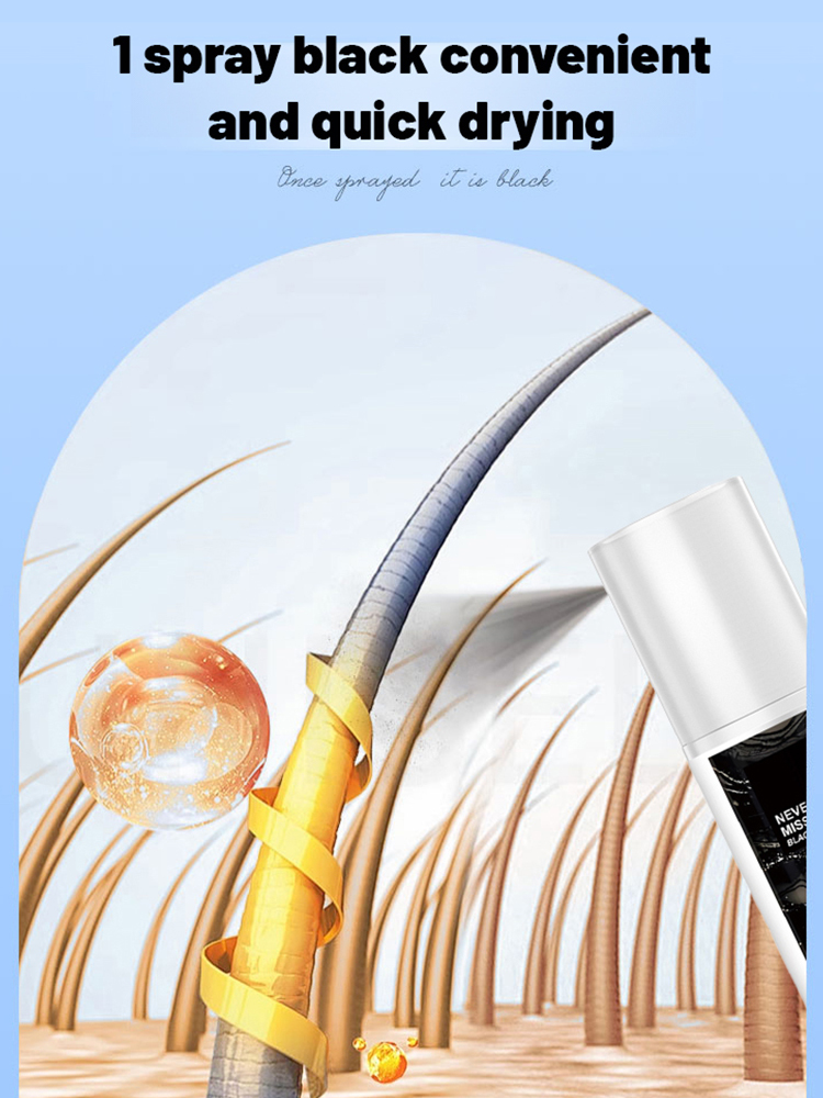 【Perfectly cover gray hair in 5 seconds🔥】Scalp & Root Color Restoring Spray💯Accurately covers gray hair and scalp, making you look natural and youthful!
