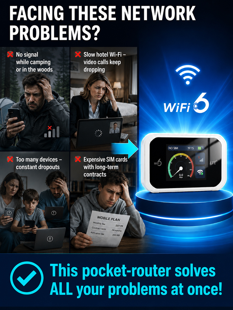 🌐Global AI Smart Satellite🛜Wi-Fi Terminal📡Lifetime Free Internet Access, No SIM Card Required