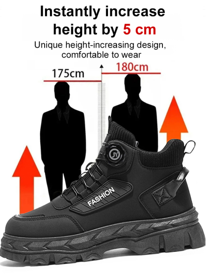 🔥👟5cm Invisible Height Increase + Walk 10,000 Steps🚶‍♂️ No Foot Fatigue✅ Addictive Comfort