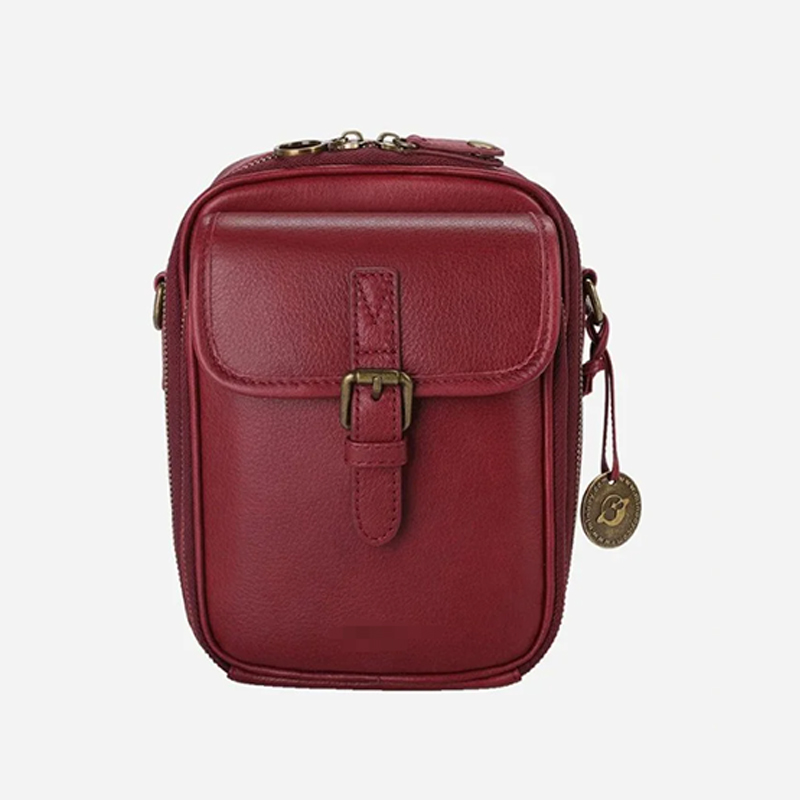 【One bag for two purposes】Cow leather messenger bag, made of cow leather, large capacity