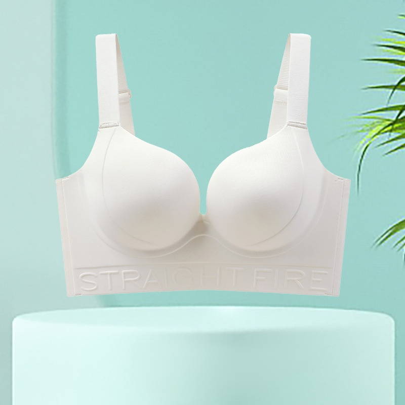 Wire-free, anti-sagging, adjustable bra, invisible and traceless, gathers and collects side breasts
