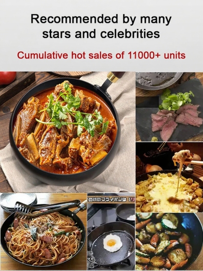 🍳99.9% High-Purity Iron Uncoated Non-Stick Pan💫 Hand-Forged by a 50-Year-Old Blacksmith🔨